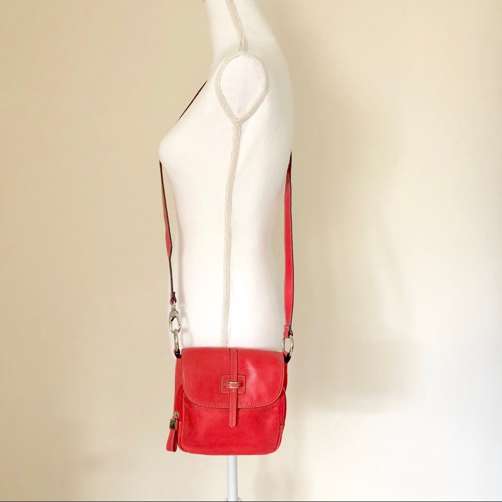 Tignanello Leather Crossbody Melon Color